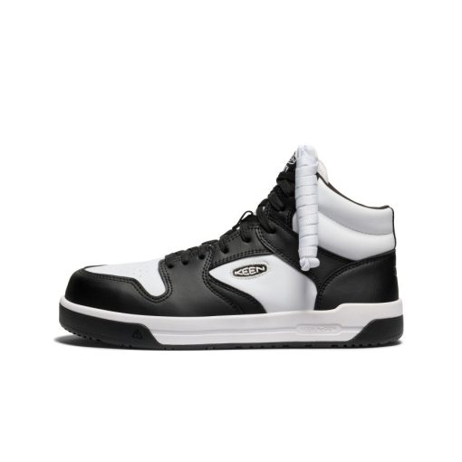 Men's Overton Mid Work Shoe (Carbon Toe)  |  Star White/Black - Image 4