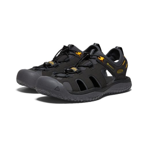 Men's SOLR Sandal  |  Black/Gold - Image 2