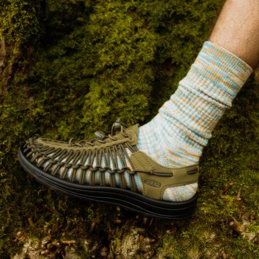 Men's UNEEK Sneaker  |  Dark Olive/Black - Image 8