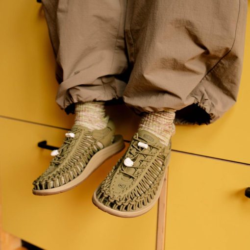 Women's UNEEK Sneaker  |  Martini Olive/Safari - Image 8