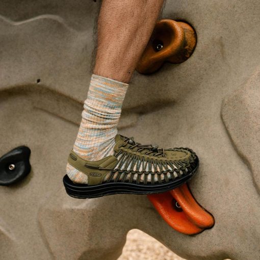 Men's UNEEK Sneaker  |  Dark Olive/Black - Image 7