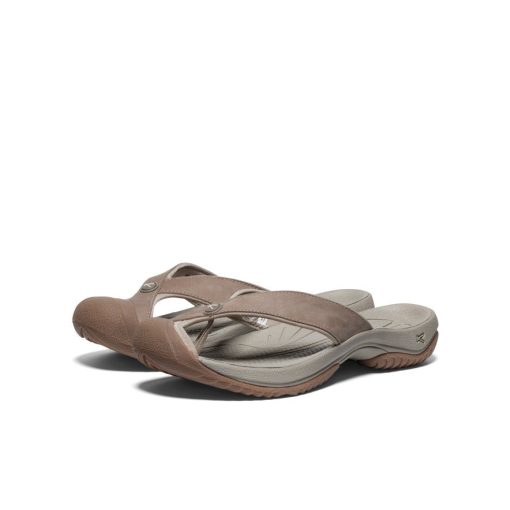 Men's Waimea Leather Flip-Flop  |  Brindle/Birch - Image 2