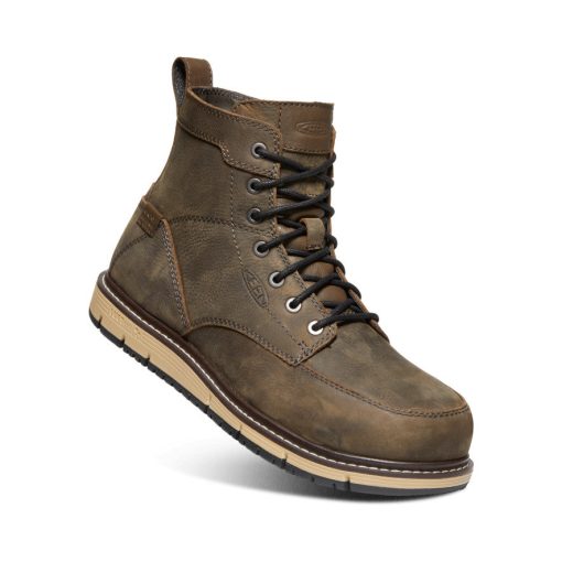 Men's San Jose 6 Waterproof Boot (Aluminum Toe)  |  Cascade Brown/Black - Image 3