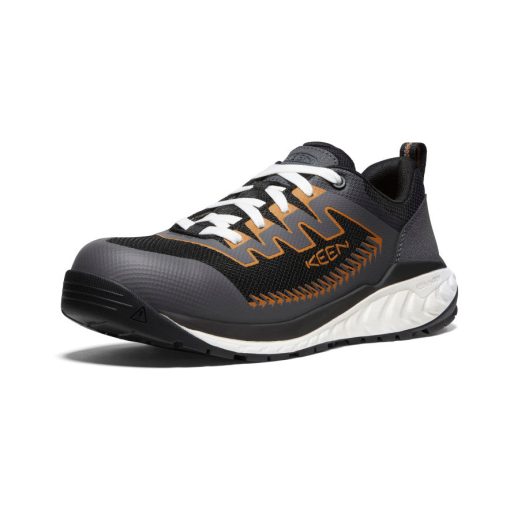 Men's Arvada Work Sneaker (Carbon Toe)  |  Black/Curry - Image 3