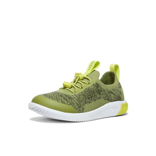 Little Kids' KNX Knit Sneaker  |  Iguana/Evening Primrose - Image 3