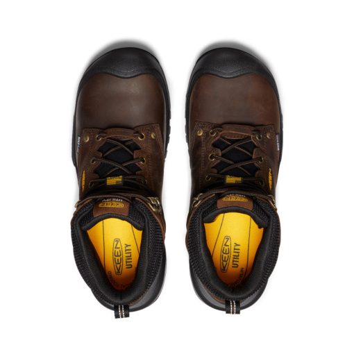 Men's Independence 6 Insulated Waterproof Boot (Carbon Toe)  |  Dark Earth/Black - Image 4