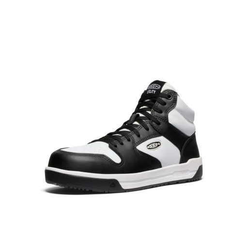 Men's Overton Mid Work Shoe (Carbon Toe)  |  Star White/Black - Image 3