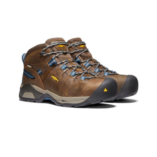 Men's Detroit XT Waterproof Boot (Steel Toe)  |  Cascade Brown/Orion Blue - Image 2