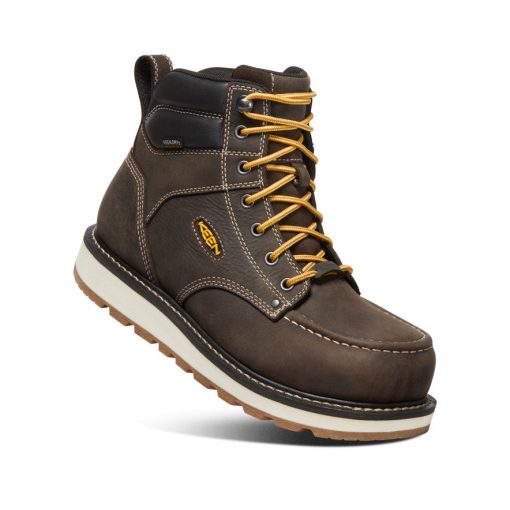 Men's Cincinnati 6 Waterproof Boot (Carbon Toe)  |  Dark Chocolate/Sandshell - Image 3
