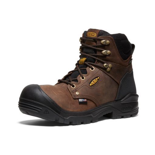 Men's Independence 6 Waterproof Boot (Soft Toe)  |  Dark Earth/Black - Image 3