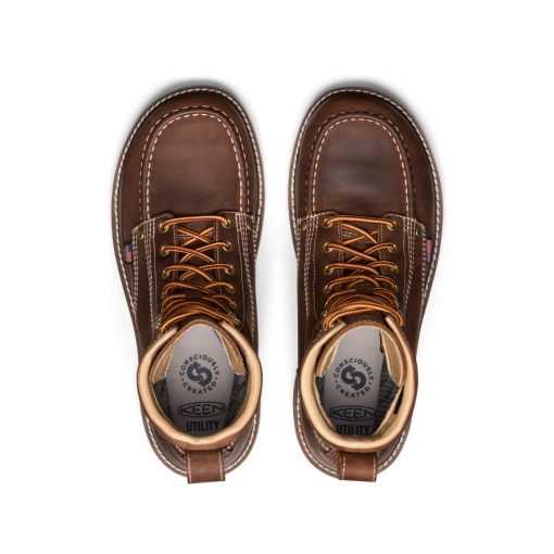 Men's Liberty 8 Waterproof Boot (Carbon Toe)  |  Leather Brown/Gum - Image 4