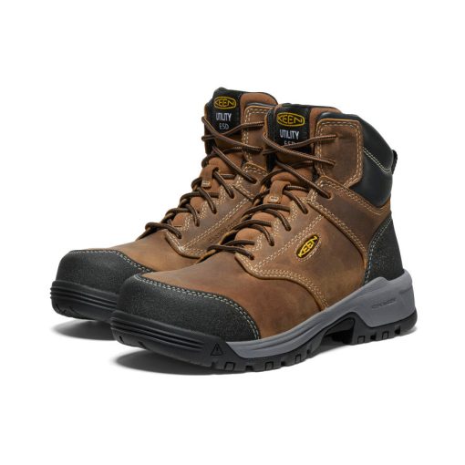 Women's Evanston 6 ESD Boot (Carbon Toe)  |  Bison/Black - Image 2