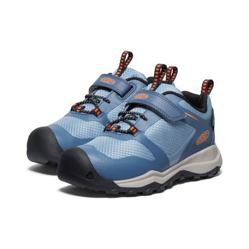 Little Kids' Wanduro Waterproof Shoe  |  Vintage Indigo/Scarlet Ibis - Image 2