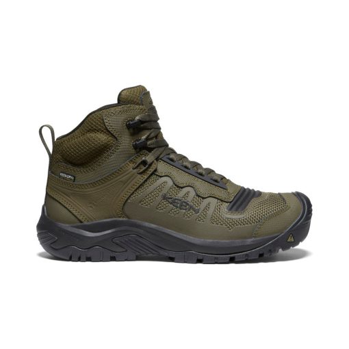 Men's Reno Waterproof Mid (Soft Toe)  |  Dark Olive/Black - Image 10