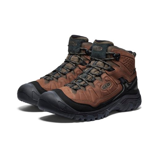 Men's Targhee IV Waterproof Hiking Boot  |  Bison/Black - Image 2