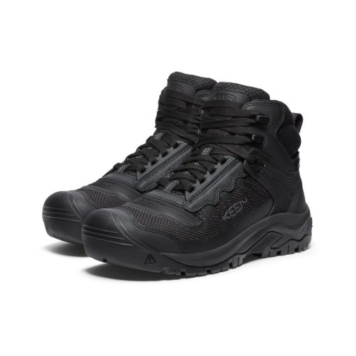 Men's Reno Waterproof Mid (Soft Toe)  |  Black/Black - Image 2