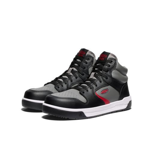 Men's Overton Mid Work Shoe (Carbon Toe)  |  Steel Grey/Black - Image 2