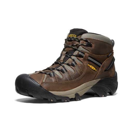 Men's Targhee II Mid Waterproof Hiking Boots  |  Shitake/Brindle - Image 3