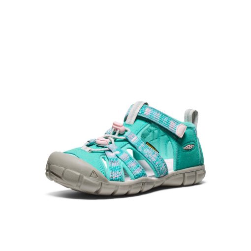Big Kids' Seacamp II CNX  |  Bright Aqua/Giggle Pink - Image 2