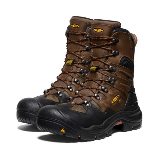 Men's Coburg 8 Waterproof Boot (Steel Toe)  |  Cascade Brown/Brindle - Image 5
