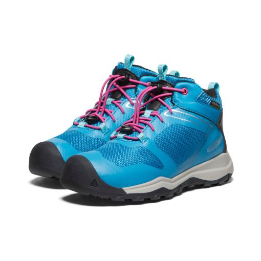 Big Kids' Wanduro Waterproof Boot  |  Fjord Blue/Fuchsia Purple - Image 2