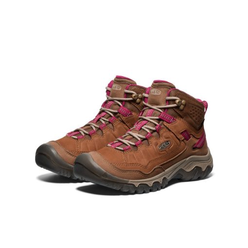 Women's Targhee IV Waterproof Hiking Boot  |  Bison/Beaujolais - Image 2