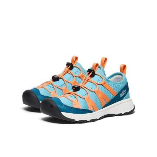 Little Kids' Motozoa Sneaker  |  Legion Blue/Tangerine - Image 2