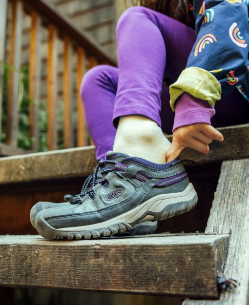 Big Kids' Targhee Waterproof Shoe  |  Magnet/Tillandsia Purple - Image 6