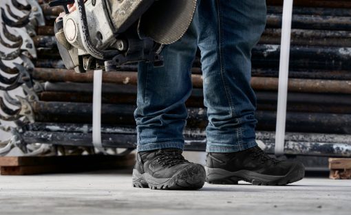Men's Pittsburgh Energy 6 Waterproof Boot (Carbon Toe)  |  Black/Forged Iron - Image 6