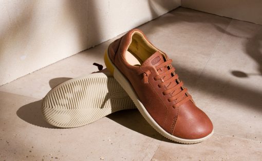 Women's KNX Leather Sneaker  |  Tortoise Shell/Plaza Taupe - Image 7