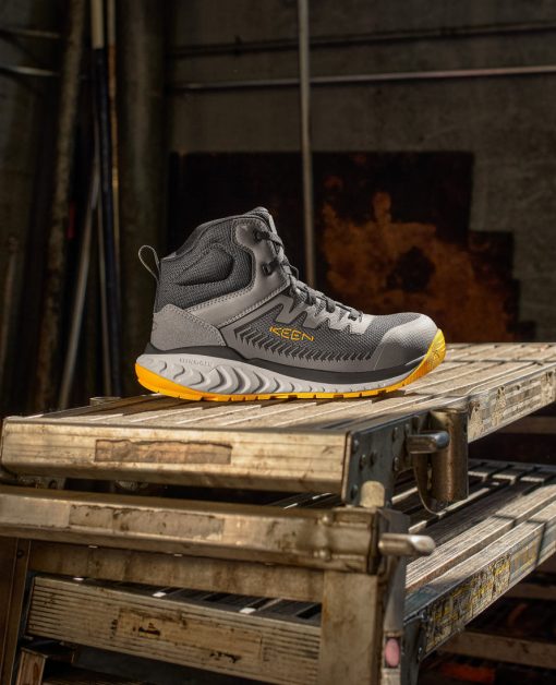 Men's Arvada Mid Work Sneaker (Carbon Toe)  |  Black/Keen Yellow - Image 9