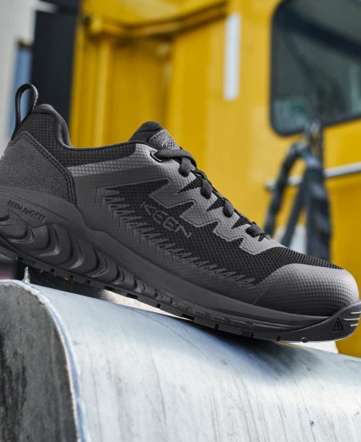Women's Arvada ESD Work Sneaker (Carbon Toe)  |  Black/Black - Image 8