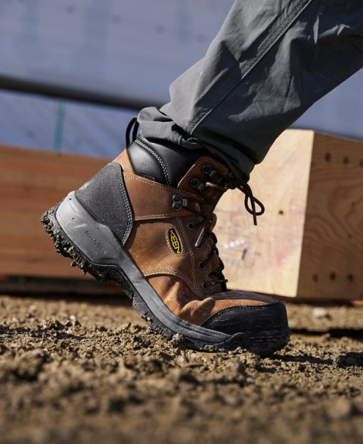Men's Evanston 6 Insulated Waterproof Boot (Carbon Toe)  |  Bison/Black - Image 9