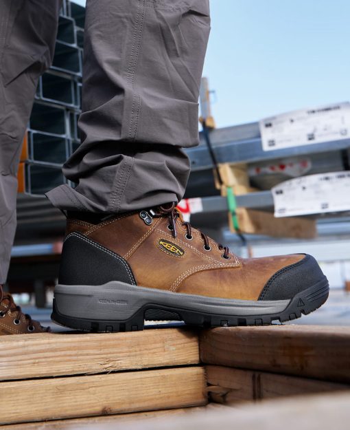 Men's Evanston 6 Waterproof Boot INT MET (Carbon Toe)  |  Bison/Black - Image 8
