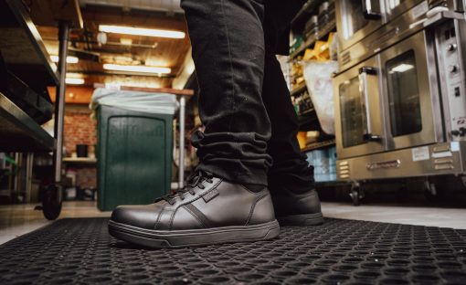 Men's PTC Kenton Mid Work Shoe (Soft Toe)  |  Black/Black - Image 7
