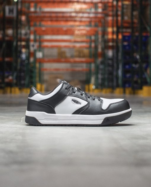 Men's Overton Work Shoe (Carbon Toe)  |  Star White/Black - Image 10