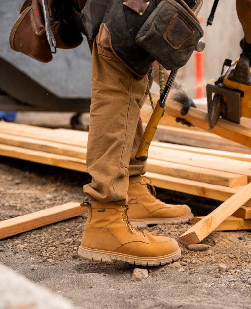 Men's San Jose 6 Waterproof 90° Heel Boot (Aluminum Toe)  |  Bistre/Gum - Image 9