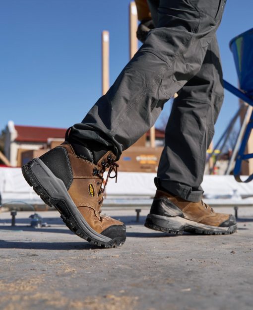 Men's Evanston 6 Waterproof Boot (Soft Toe)  |  Bison/Black - Image 9