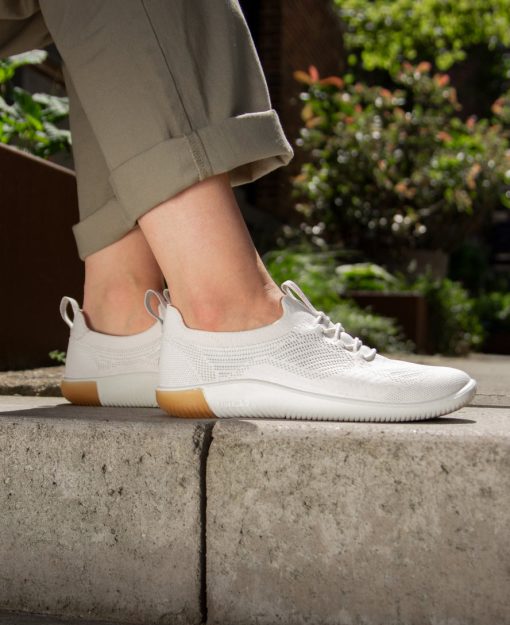 Women's KNX Knit Sneaker  |  Star White/Moonlite Mauve - Image 8