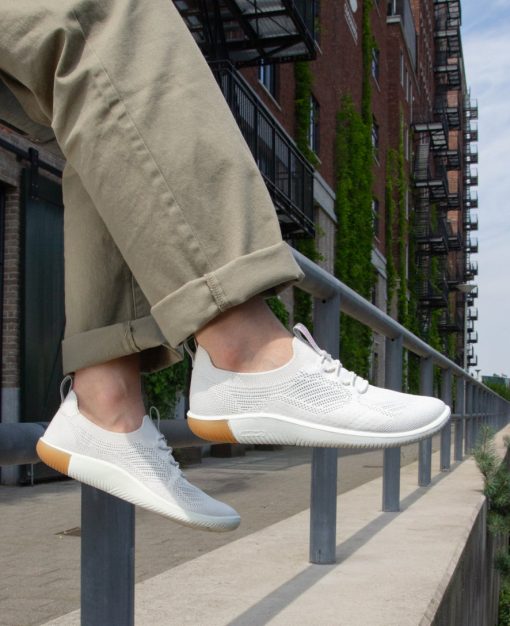 Women's KNX Knit Sneaker  |  Star White/Moonlite Mauve - Image 9