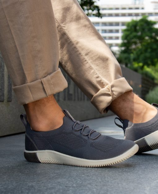 Men's KNX Knit Sneaker  |  Black/Magnet - Image 8
