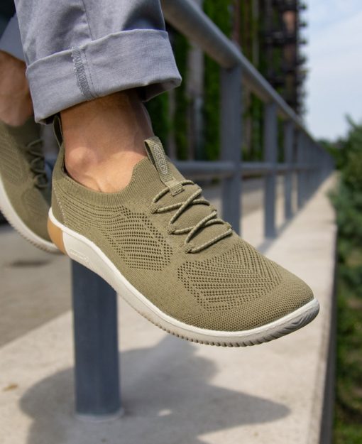 Men's KNX Knit Sneaker  |  Martini Olive/Plaza Taupe - Image 9