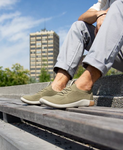 Men's KNX Knit Sneaker  |  Martini Olive/Plaza Taupe - Image 8