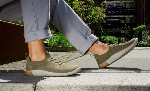 Men's KNX Knit Sneaker  |  Martini Olive/Plaza Taupe - Image 7