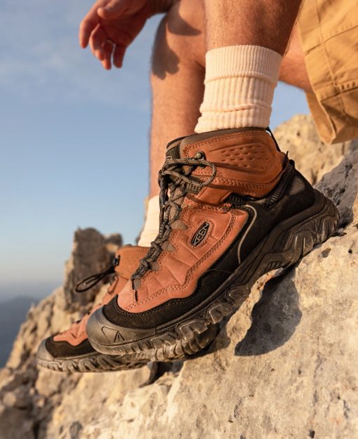 Men's Targhee IV Waterproof Hiking Boot  |  Sea Turtle/Roasted Pecan - Image 8