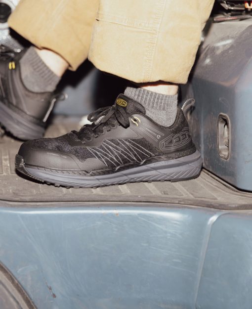 Men's Speedworks Work Sneaker (Carbon Toe)  |  Black/Steel Grey - Image 8