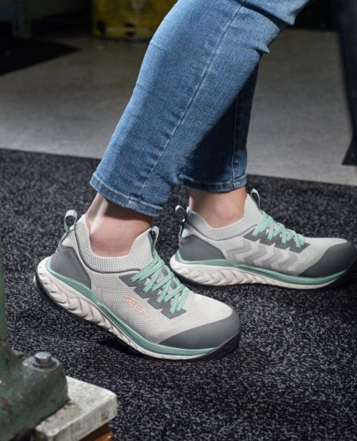 Women's Arvada Shift Work Sneaker (Carbon Toe)  |  Steel Grey/Granite Green - Image 8