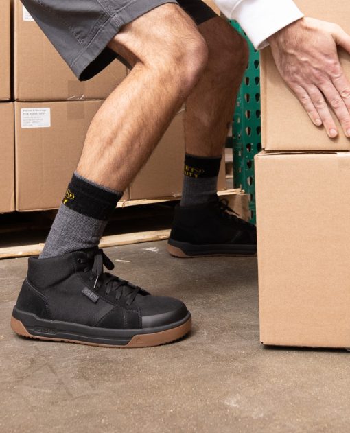 Men's Kenton Mid Work Shoe (Carbon Toe)  |  Black/Gum - Image 8