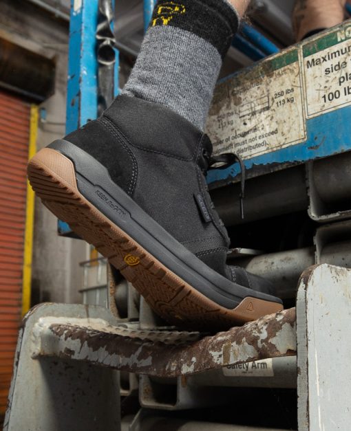 Men's Kenton Mid Work Shoe (Carbon Toe)  |  Black/Gum - Image 9