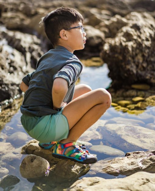 Big Kids' Seacamp II CNX  |  Dark Olive/Gold Flame - Image 8
